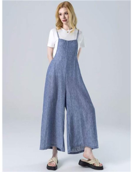 Conjunto mono culotte de tirantes con camiseta