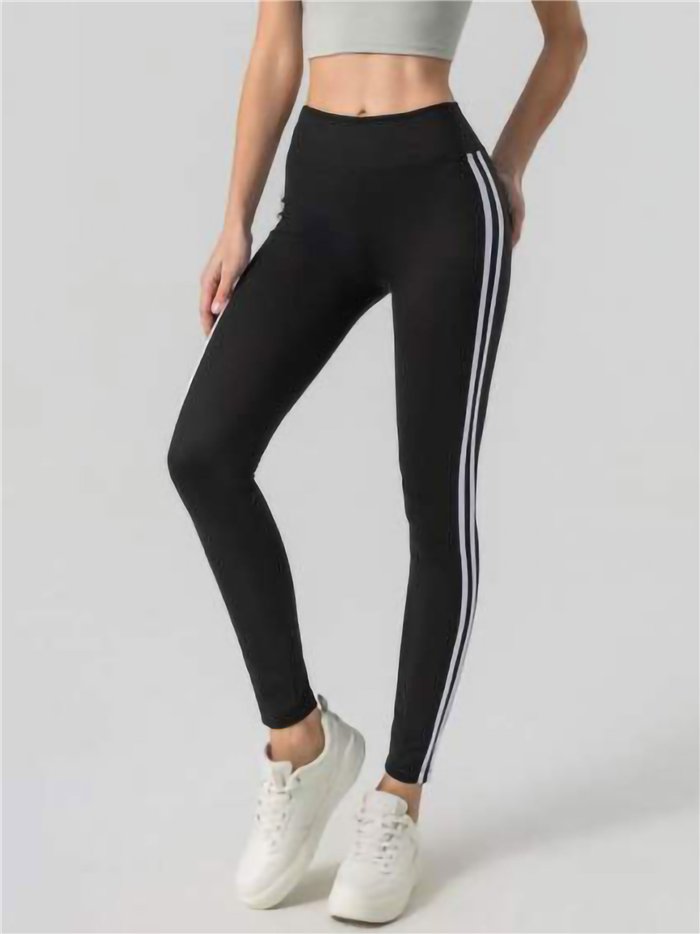Sportleggings mit doppeltem Seitenstreifen
