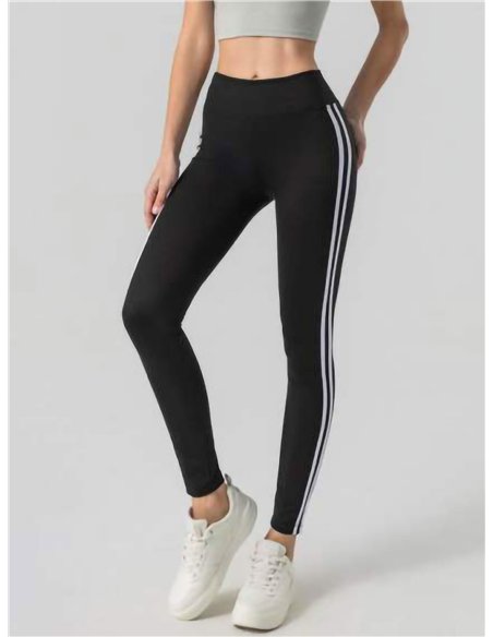 Sportleggings mit doppeltem Seitenstreifen