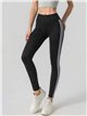 Calças legging esportivas com listra dupla lateral.