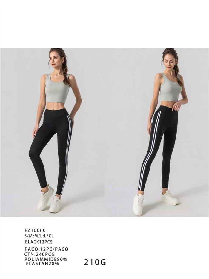 Sportleggings mit doppeltem Seitenstreifen