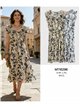 Vestido midi estampado floral con volantes