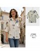Camisa estampada floral manga 3/4