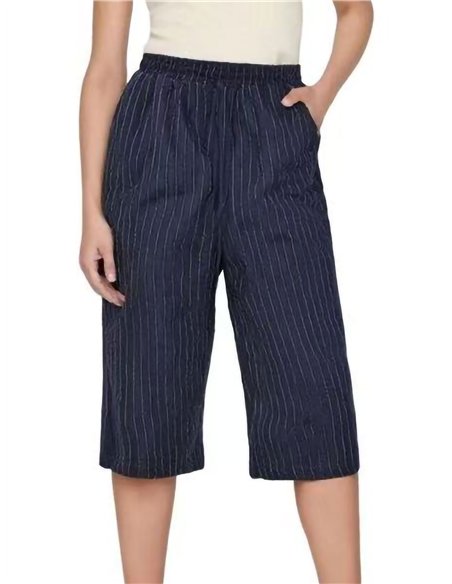 Pantalón culotte rayas