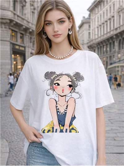Camiseta girl print