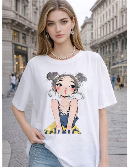 Camiseta girl print
