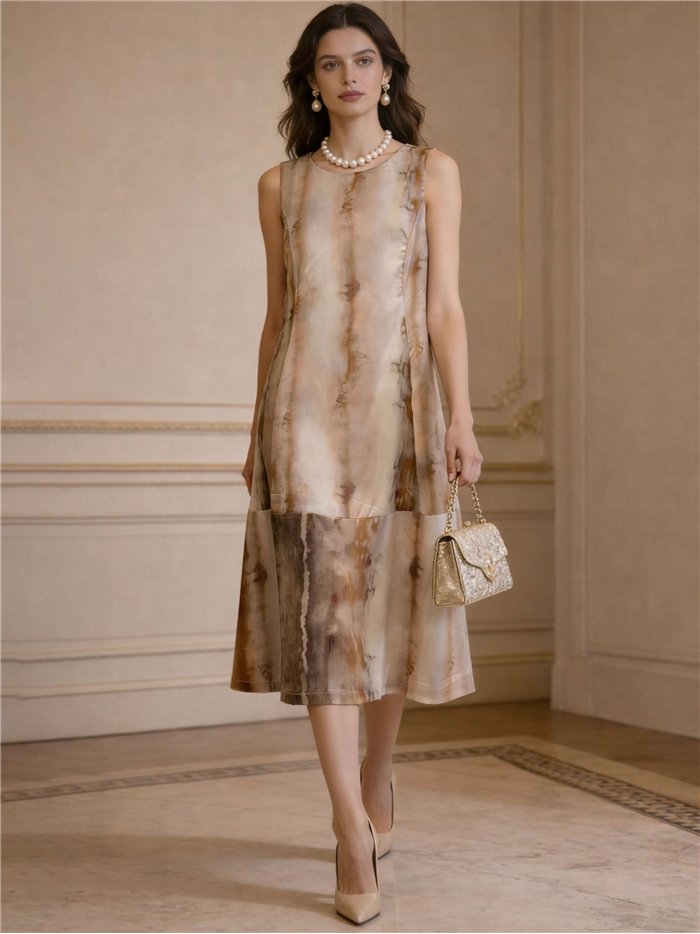 robe en satin ombré