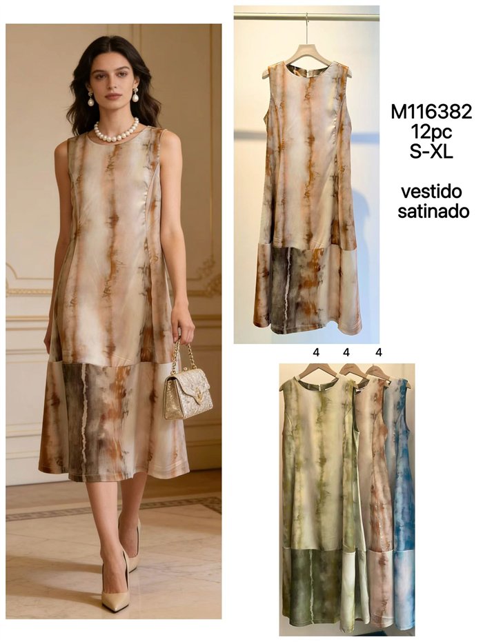 robe en satin ombré