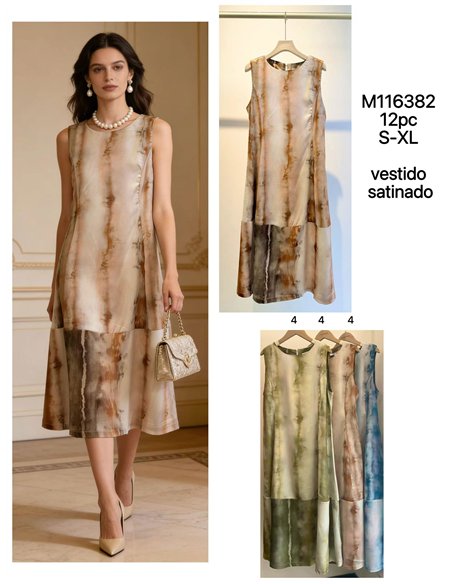 robe en satin ombré