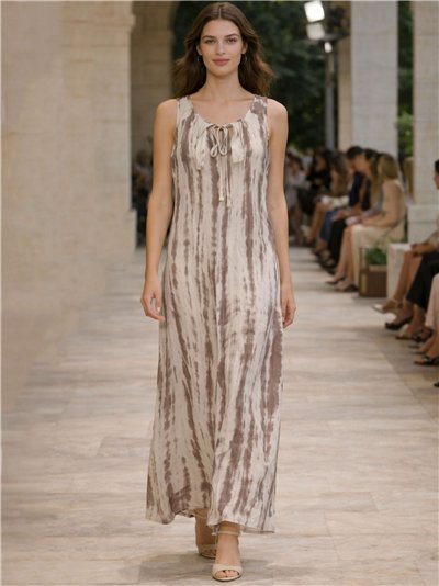 Vestido midi estampado degradado