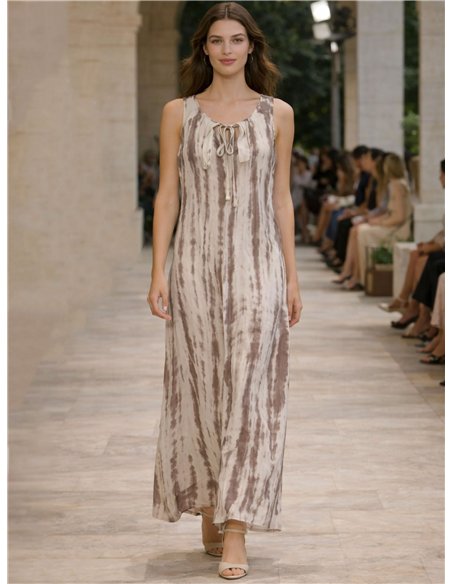 Vestido midi estampado degradado