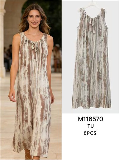 Vestido midi estampado degradado 2