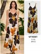 Vestido largo floral de tirantes