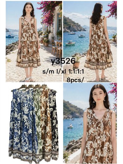 Boho-Midikleid mit V-Ausschnitt 2