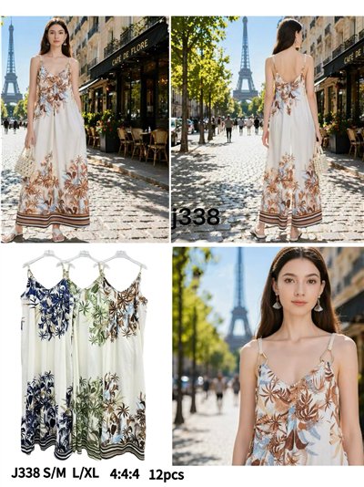 Palm print maxi dress 2