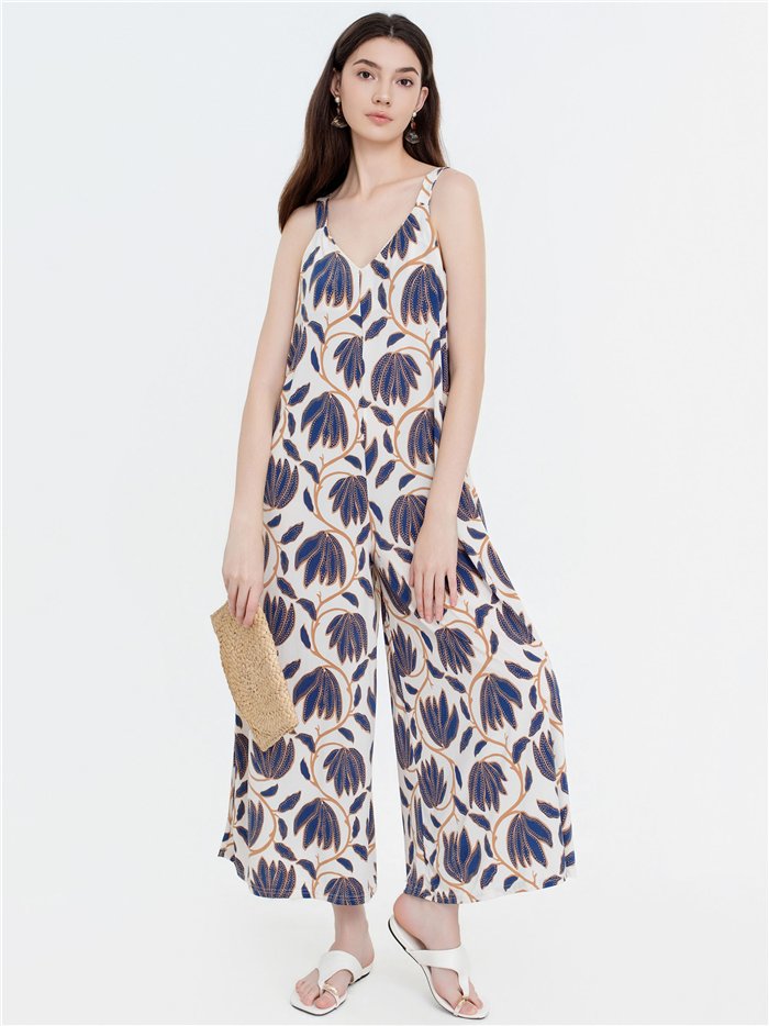 Mono largo lycra estampado hojas