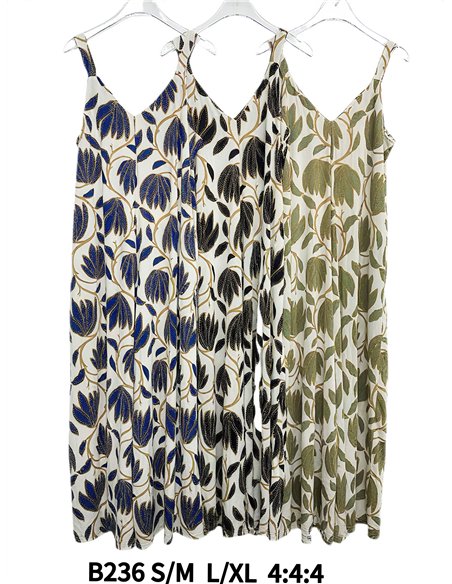 Mono largo lycra estampado hojas