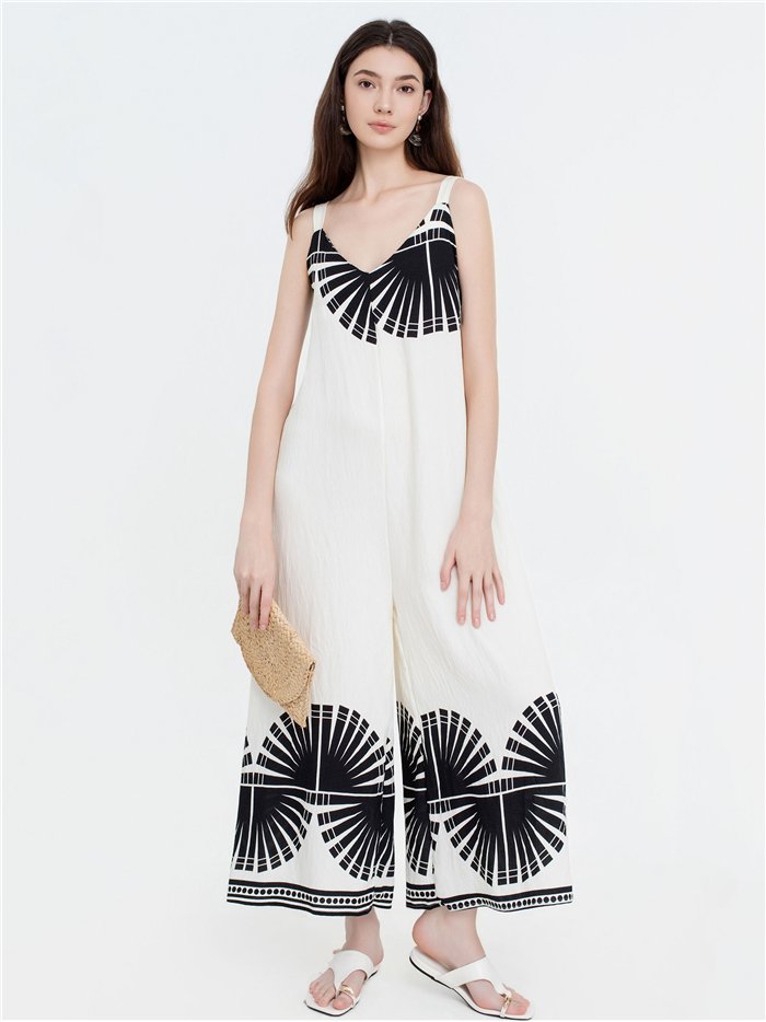 Jumpsuit mit Grafikprint