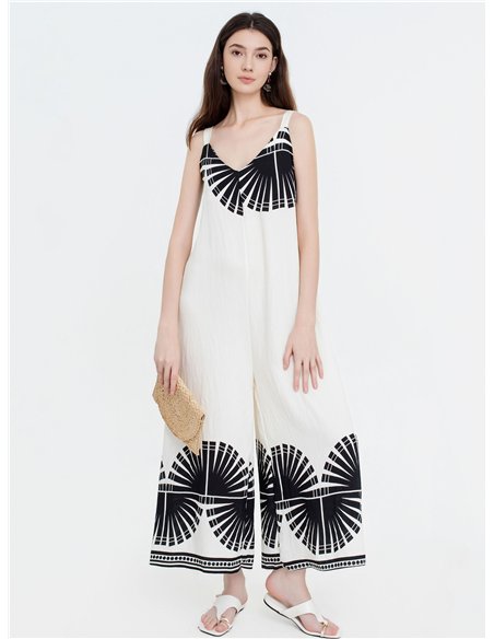 Jumpsuit mit Grafikprint