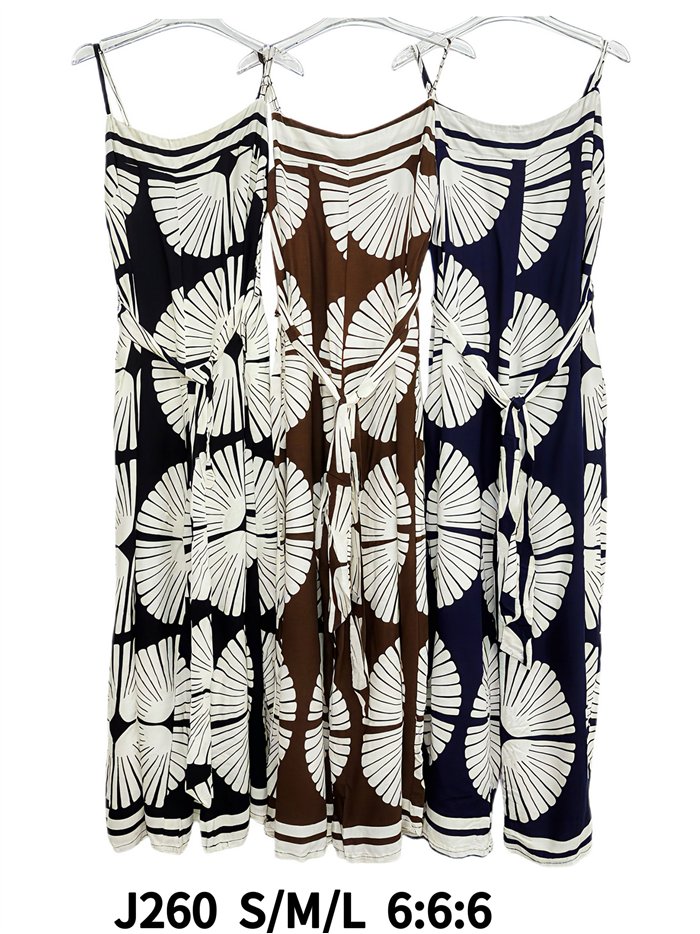 Mono palazzo estampado con cinturón