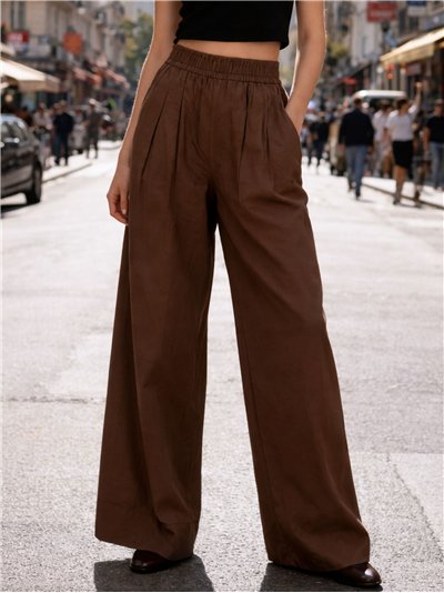 Pantalon palazzo uni