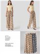 Pantaloni palazzo con stampa geometrica