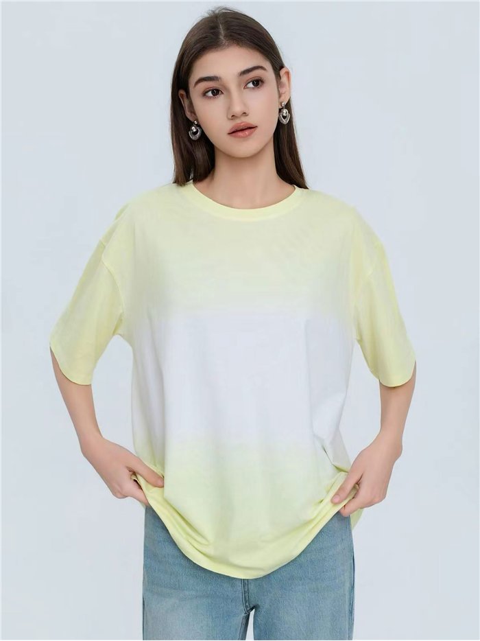 Camiseta oversize degradada