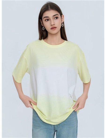 Camiseta oversize degradada