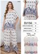 Conjunto blusa amplia estampada boho y pantalón wide-leg