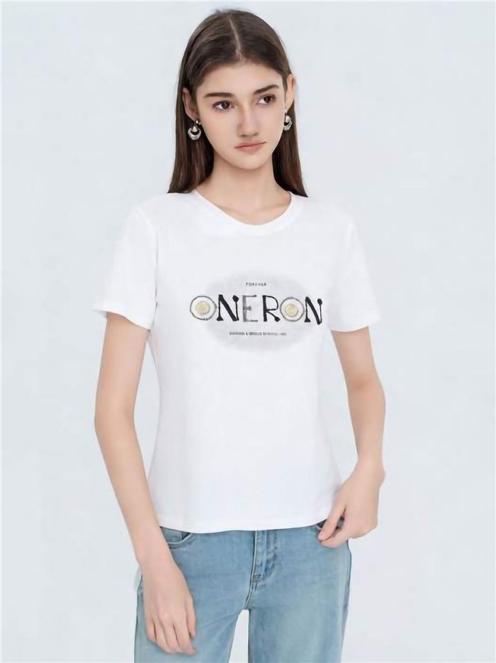 Camiseta estampada texto