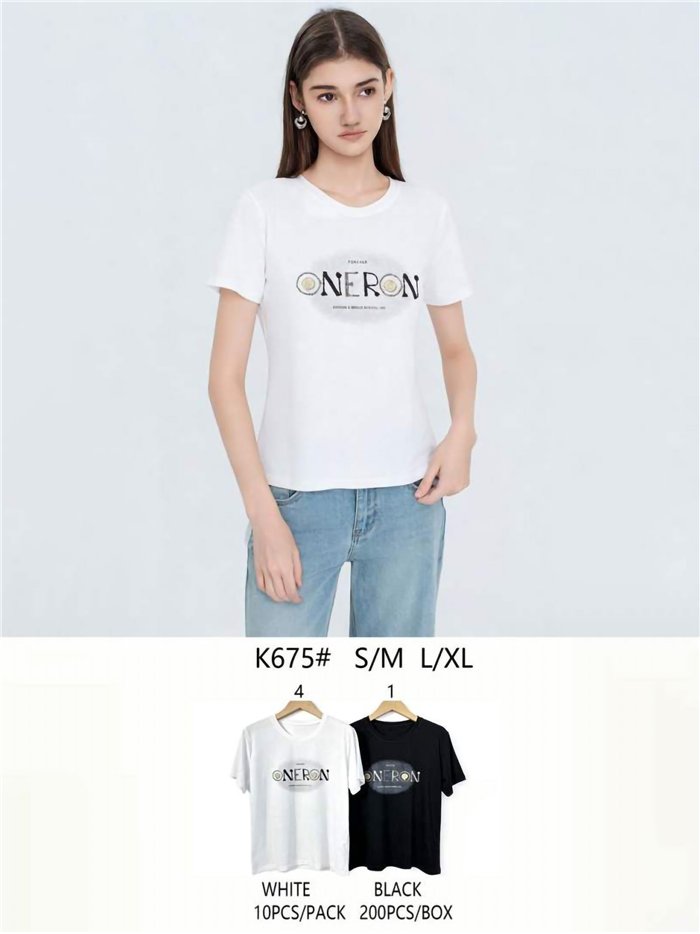 Camiseta estampada texto