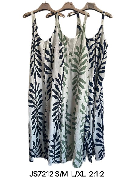 Mono palazzo estampado de hojas