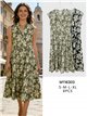 Vestido midi floral sin mangas
