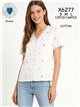Blusa corazones bordados y encaje