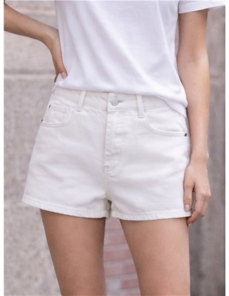 Shorts vaqueros blanco