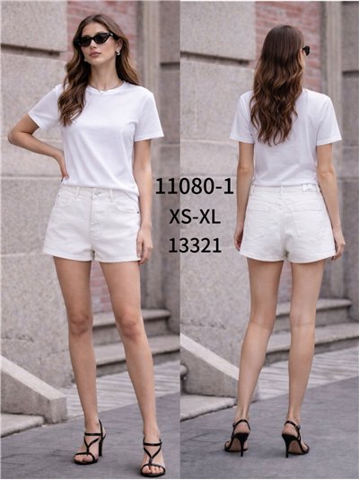 Shorts vaqueros blanco 2