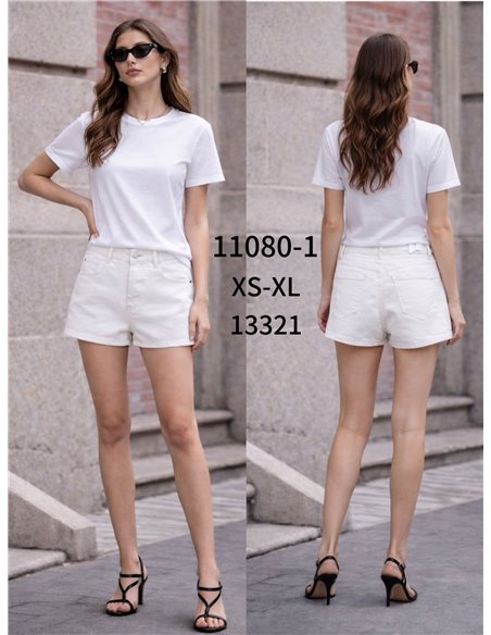 Shorts vaqueros blanco