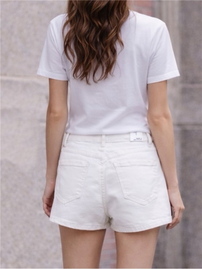 Shorts vaqueros blanco