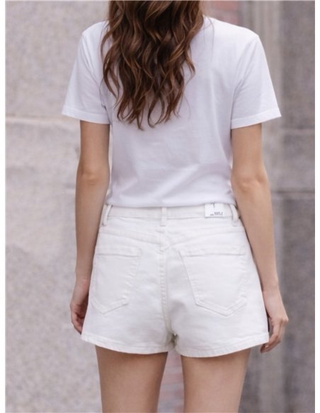 Shorts vaqueros blanco
