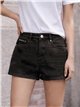 Shorts vaqueros negro