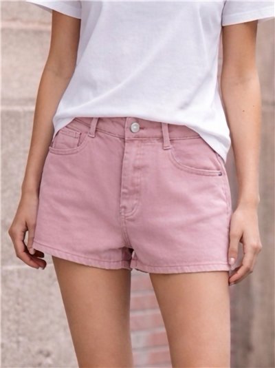 Shorts vaqueros rosa