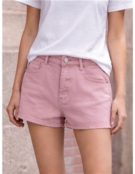 Shorts vaqueros rosa