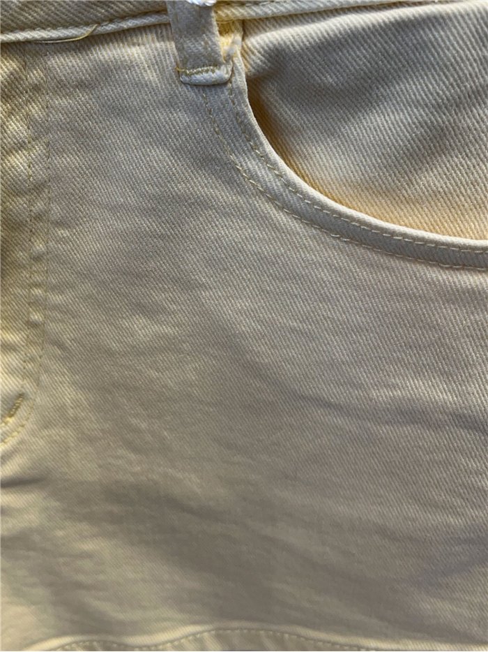 Shorts vaqueros amarillos