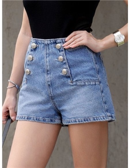 Shorts vaqueros botones marineros