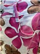 Pantalón recto floral rosa