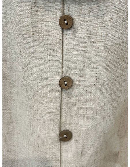 Blusa sin mangas abotonada