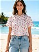Blusa floral romántica