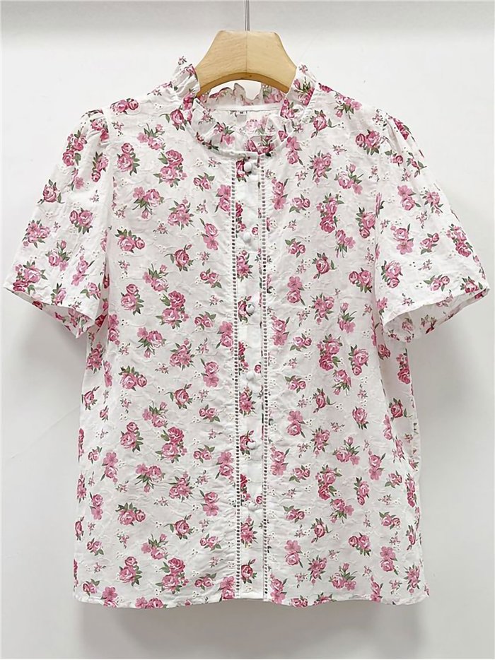 Blusa floral romántica
