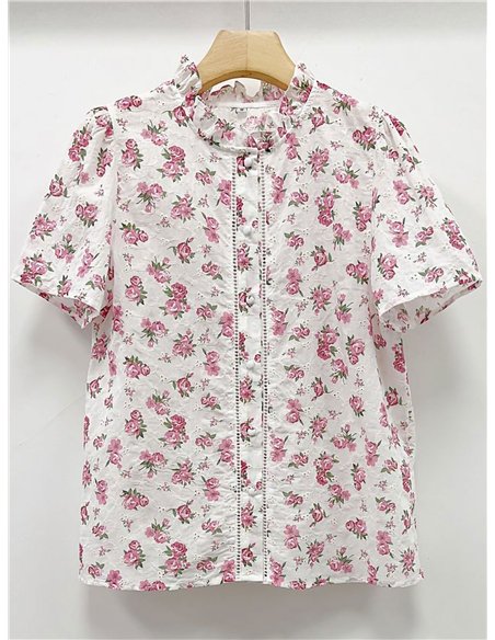 Blusa floral romántica