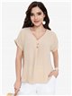 Blusa de pico con botones